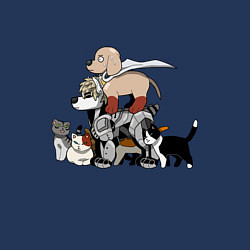 Свитшот хлопковый мужской One Punch Man, цвет: тёмно-синий — фото 2