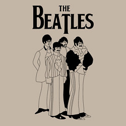 Свитшот хлопковый мужской THE BEATLES, цвет: миндальный — фото 2