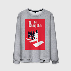 Свитшот хлопковый мужской The Beatles, цвет: меланж