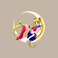 Свитшот хлопковый мужской Sailor Moon, цвет: миндальный — фото 2