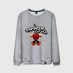 Свитшот хлопковый мужской Danger Chicago Bulls, цвет: меланж