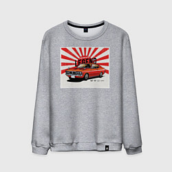Свитшот хлопковый мужской Japan car, цвет: меланж