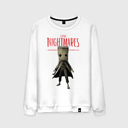Свитшот хлопковый мужской Little Nightmares, цвет: белый