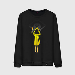 Свитшот хлопковый мужской LITTLE NIGHTMARES, цвет: черный