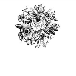 Свитшот хлопковый мужской Flowers, цвет: белый — фото 2