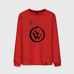 Свитшот хлопковый мужской Volkswagen, цвет: красный