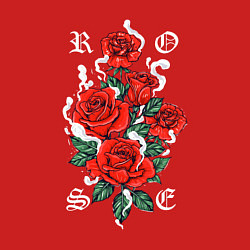 Свитшот хлопковый мужской РОЗЫ ROSES SMOKE, цвет: красный — фото 2