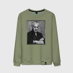 Свитшот хлопковый мужской Валерий Меладзе, цвет: авокадо