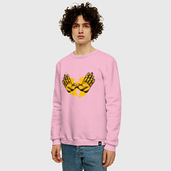 Свитшот хлопковый мужской Wu-Tang Forever, цвет: светло-розовый — фото 2