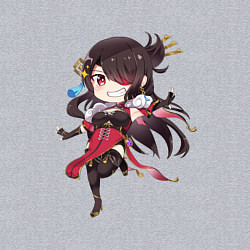 Свитшот хлопковый мужской Чиби Бэй Доу, цвет: меланж — фото 2