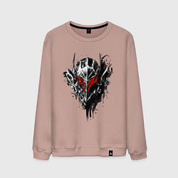 Свитшот хлопковый мужской BERSERK, цвет: пыльно-розовый