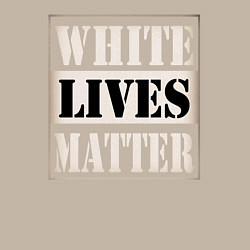 Свитшот хлопковый мужской White lives matters, цвет: миндальный — фото 2
