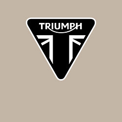 Свитшот хлопковый мужской Triumph Мото Лого Z, цвет: миндальный — фото 2