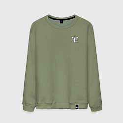 Свитшот хлопковый мужской Triumph Мото Лого Z, цвет: авокадо