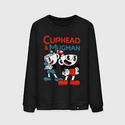 Мужской свитшот Cuphead & Mugman