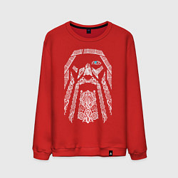 Свитшот хлопковый мужской БОГ ОДИН, цвет: красный