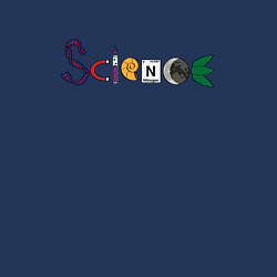 Свитшот хлопковый мужской Science, цвет: тёмно-синий — фото 2