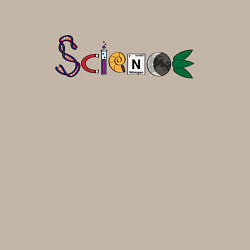 Свитшот хлопковый мужской Science, цвет: миндальный — фото 2