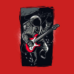 Свитшот хлопковый мужской Астронавт музыкант, цвет: красный — фото 2