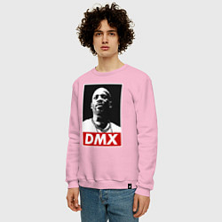 Свитшот хлопковый мужской Rapper DMX, цвет: светло-розовый — фото 2
