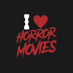 Свитшот хлопковый мужской I Love Horror Movies, цвет: черный — фото 2