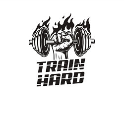 Свитшот хлопковый мужской Train Hard, цвет: белый — фото 2