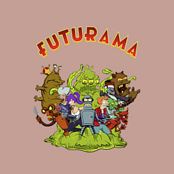 Свитшот хлопковый мужской Slurm team, цвет: пыльно-розовый — фото 2