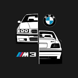 Свитшот хлопковый мужской BMW M3 E 36 БМВ М3 E 36, цвет: черный — фото 2