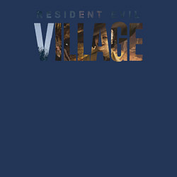 Свитшот хлопковый мужской Resident Evil 8 Village Logo, цвет: тёмно-синий — фото 2