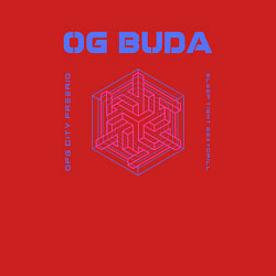 Свитшот хлопковый мужской OG BUDA ОПГ СИТИ FREERIO SEXY DRILL, цвет: красный — фото 2