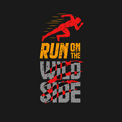 Свитшот хлопковый мужской Run on the Wild Side, цвет: черный — фото 2
