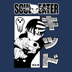 Свитшот хлопковый мужской Кид, Пожиратель Душ, цвет: тёмно-синий — фото 2