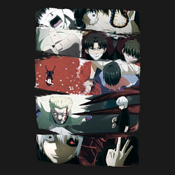 Свитшот хлопковый мужской Превращение Канеки, цвет: черный — фото 2