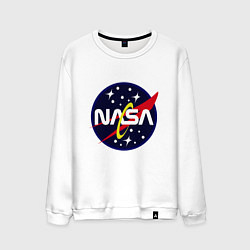 Свитшот хлопковый мужской Space NASA, цвет: белый