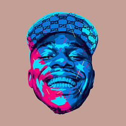 Свитшот хлопковый мужской DaBaby Rainbow, цвет: пыльно-розовый — фото 2