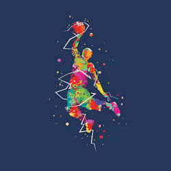 Свитшот хлопковый мужской Basketball Player, цвет: тёмно-синий — фото 2