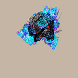 Свитшот хлопковый мужской Пасть динозавра, цвет: миндальный — фото 2