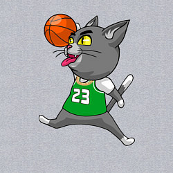 Свитшот хлопковый мужской Jordan Cat, цвет: меланж — фото 2