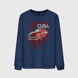 Свитшот хлопковый мужской Cuba Libre, цвет: тёмно-синий