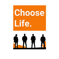 Свитшот хлопковый мужской Choose Life, цвет: белый — фото 2