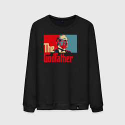 Свитшот хлопковый мужской Godfather logo, цвет: черный