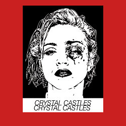 Свитшот хлопковый мужской Crystal castles, цвет: красный — фото 2