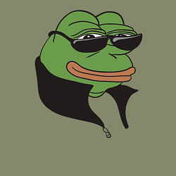 Свитшот хлопковый мужской Лягушонок Пепе, цвет: авокадо — фото 2