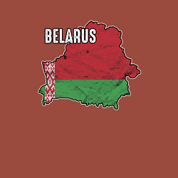 Свитшот хлопковый мужской Belarus Map, цвет: кирпичный — фото 2