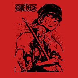 Свитшот хлопковый мужской Ророноа Зоро One Piece, цвет: красный — фото 2