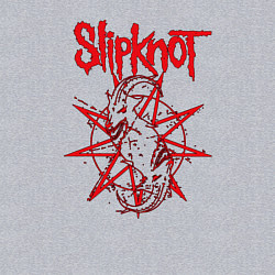 Свитшот хлопковый мужской Slipknot Slip Goats Art, цвет: меланж — фото 2