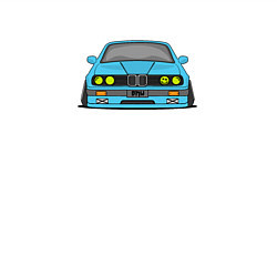 Свитшот хлопковый мужской Bmw e30 drift stance, цвет: белый — фото 2