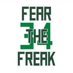 Свитшот хлопковый мужской Fear The Freak 34, цвет: белый — фото 2