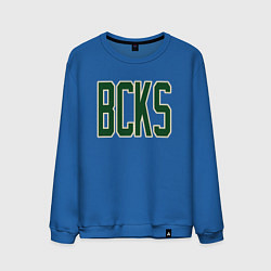 Свитшот хлопковый мужской BCKS Bucks, цвет: синий