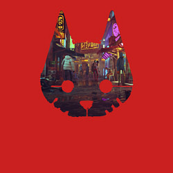 Свитшот хлопковый мужской Stray: City Cat, цвет: красный — фото 2